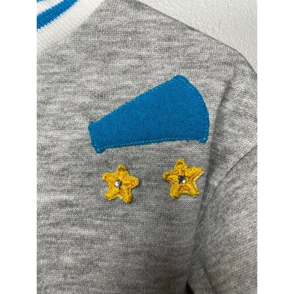 Vintage Brights Creek Retro Gray Cheerleading Sweater 2T Toddler Girls - Picture 4 of 6